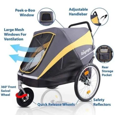 Innopet Hercules 2.0 Stroller til store hunde op til 50 kilo
