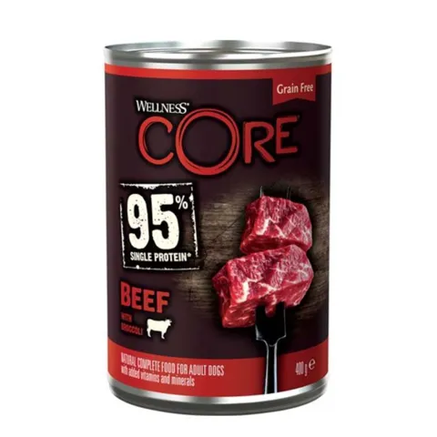 CORE 95 All Breed Vådfoder | Monoprotein I Okse og brocoli