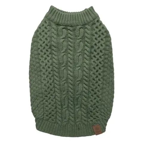 Super lækker hundesweater i flot grøn farve