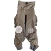 Ollipet Doodle rain coat med lynlås på ryggen og høj krave og med aftagelig hætte