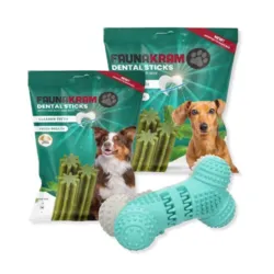 Pakketilbud med Growi Dental Dumbbell og Faunakram Dental Sticks
