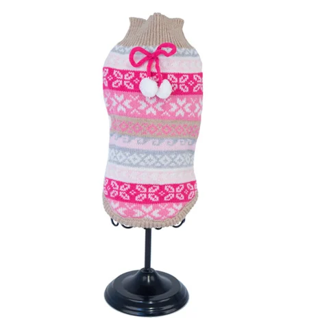 Hundesweater med pompon
