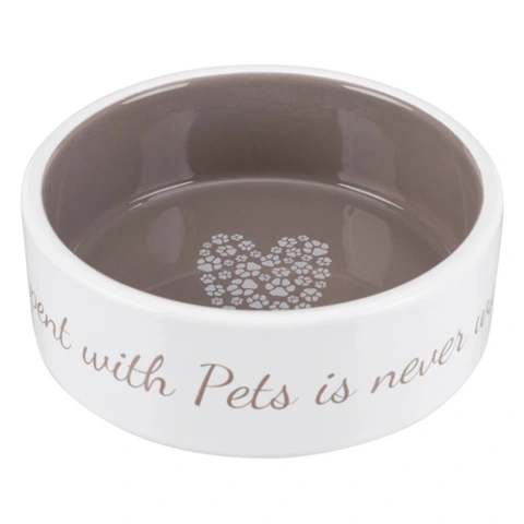 Pet's Home hundeskål 300ml - Gråbrun