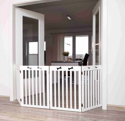 Hundegitter i lakeret MDF | 4 fag