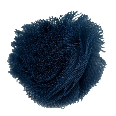 Pompom hårpynt marineblå