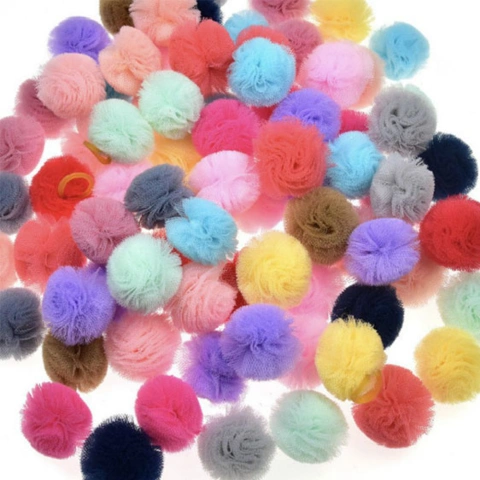 Pompom hårpynt
