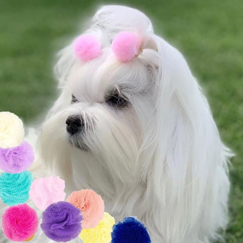 Pompom hårpynt