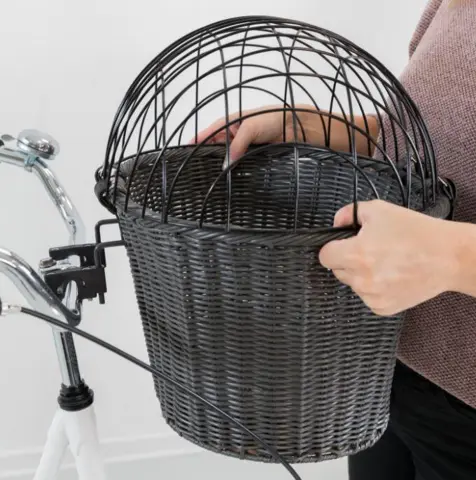 Trixie cykelkurv til hunde til frontmontering med lyn-hurtig montage