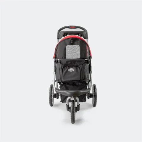 InnoPet Buggy Comfort | Hundeklapvogn forfra - Her vist i farven rød