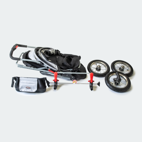 Innopet Buggy Comfort model IPS-041 i adskilt tilstand - gøres uden brug af værktøj