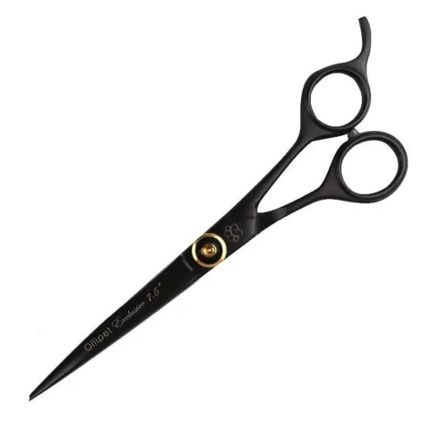 Ollipet Black/Gold groomingsaks | 7,5"