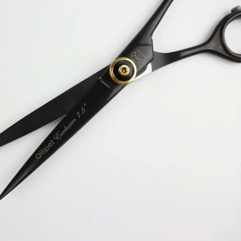 Ollipet Black/Gold groomingsaks | 7,5"