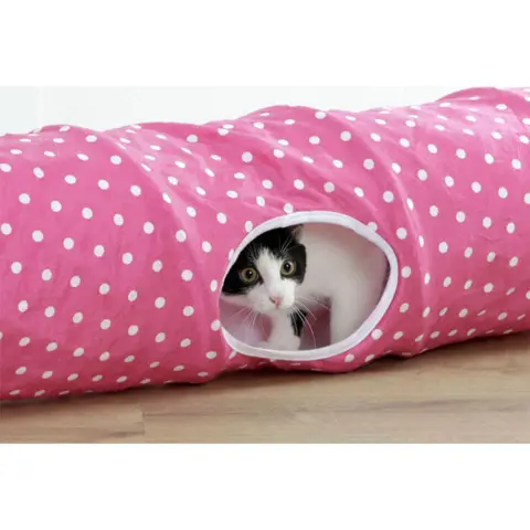 Puntino Pink prikker hvalpetunnel | Også til katte