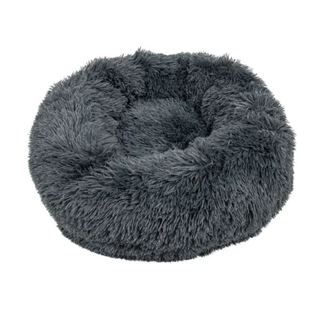 FLUFFY Donut hundeseng m. lynlås