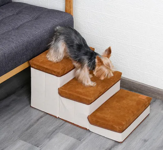 Foldbar hundetrappe med opbevaring