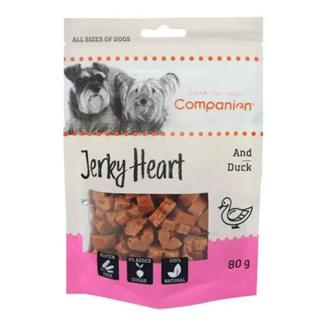 Companion Duck Jerky Heart