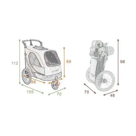 Petstro Aventura XL udstillingsvogn inkl. trimmebordsplade