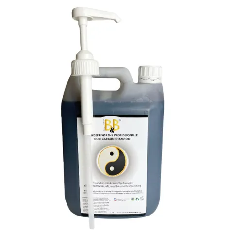 B&B Duo Carbon shampoo m. pumpe