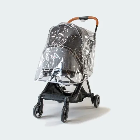 Innopet regnovertræk til hundeklapvogn model Buggy City Edition - her vist monteret