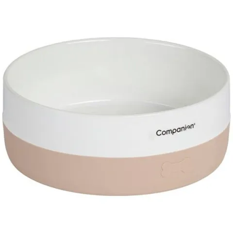 Keramik Skål m. Silikonebund Beige