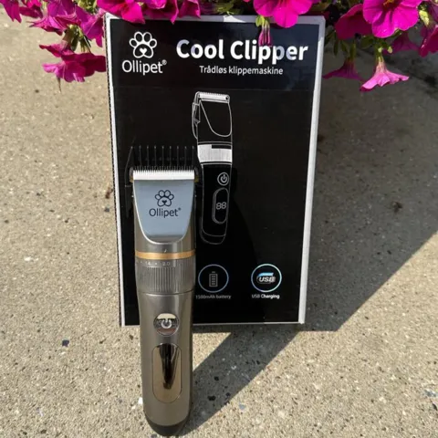 Ollipet Cool Clipper en let og støjsvag hundetrimmer med 2 hastighedsniveauer.