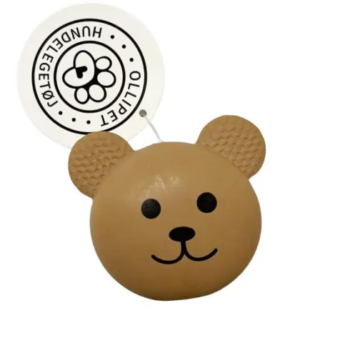 Ollipet Cute animal latex balls | Bamsebjørn