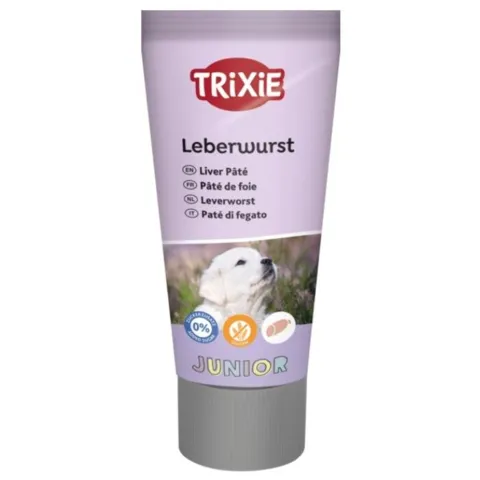 Trixie Junior leverpølse på tube. Ideel til hvalpetræning