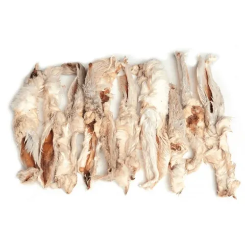 Sprøde kaninører med pels til hunde. 100% naturlige tyggeben