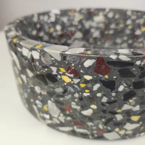 Holdbare terrazzo sten foderskåle