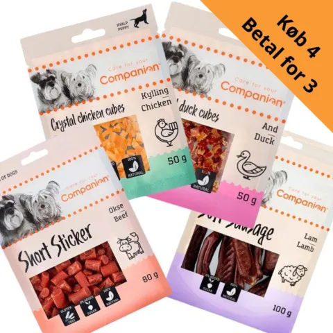 Pakketilbud | Companion favoritpakke | Køb 4 Betal for 3