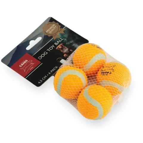 Active Canis Tennisball | 4 stk er sjovt og aktiverende hundelegetøj