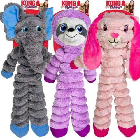 Kæmpe Kong Shakers Crumples bamser til store og små hunde