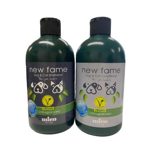 New Fame Parfumefri Pelsplejesæt der renser og plejer pelsen