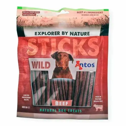Smagfulde sticks til hunde med højt indhold af oksekød