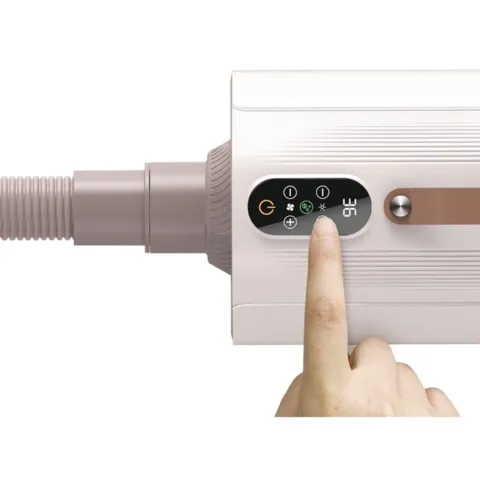Blower med smart touchpanel med justerbar varme og blæsehastighed – nem og præcis styring