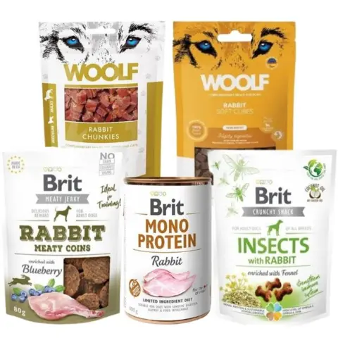 5 lækre hundesnacks med smag af kanin indeholder både godbidder og vådfoder.