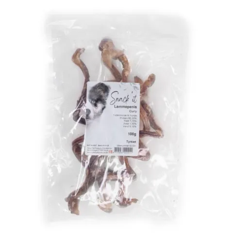 Tørret lammepenis til hunde fra Snack'it