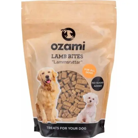 Lækre Ozami lammesnitter | 1 kg. Godbidder som din hund vil elske.