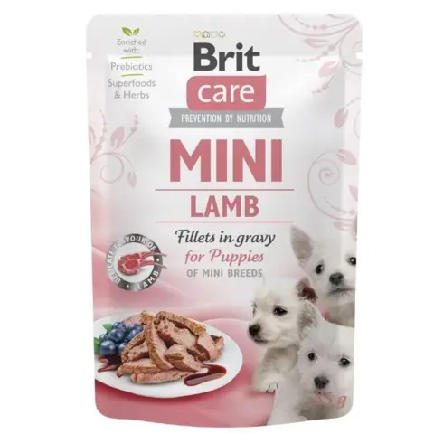 Brit Care Mini | Vådfoder 85g er også for hvalpe af små racer - med lækker smag af lam