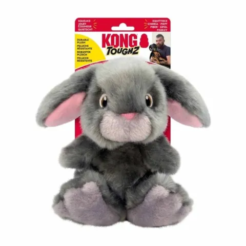 Blød kaninbamse med dobbelt squeaker – klar til sjov og hygge