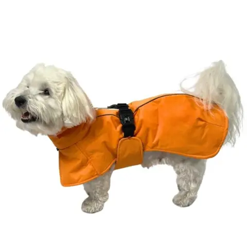 Orange Ollipet Alaska hundejakke til små og mellemstore hunde