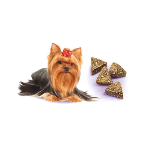 Brit Care Dog Mini Treats Liver Detox hundesnacks i små hjerteformede bidder. Velsmagende belønningssnack til små hunde