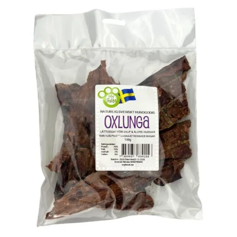Svenskproduceret My Treat okselunge snack til hund