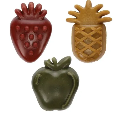 Flamingo Veggie hundegodbidder med jordbær, æble og ananas