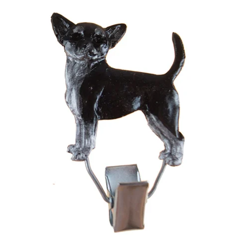Nummerclips Race: Chihuahua Sort m. Hvid