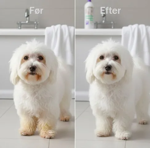 Denne shampoo fjerner effektivt misfarvninger i pelsen