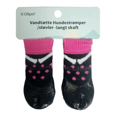 Ollipet Vandtætte Hundestrømper/støvler 4 stk med velcrobånd