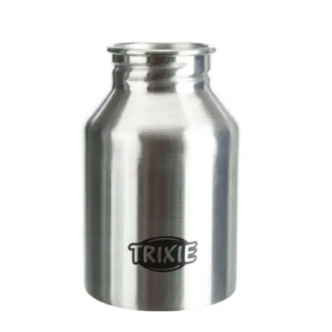 Flaske i rustfrit stål med skål fra Trixie uden låg