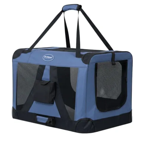 Ollipet Transporttaske | Klassisk Denim blue. Behagelig transporttaske for både hund eller kat.