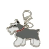 Charms m. hunderacer -  lysegrå schnauzer
